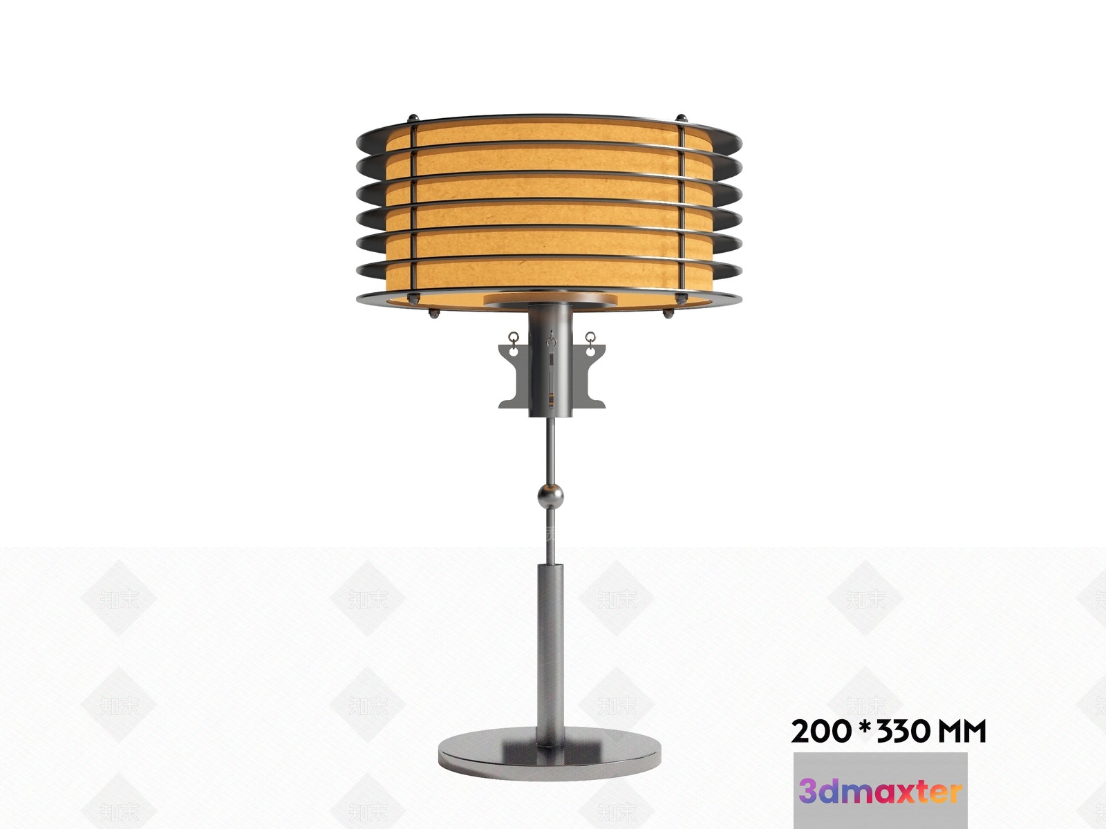 Gold Light Fixture 3D Model - 8420 - VRAY Render