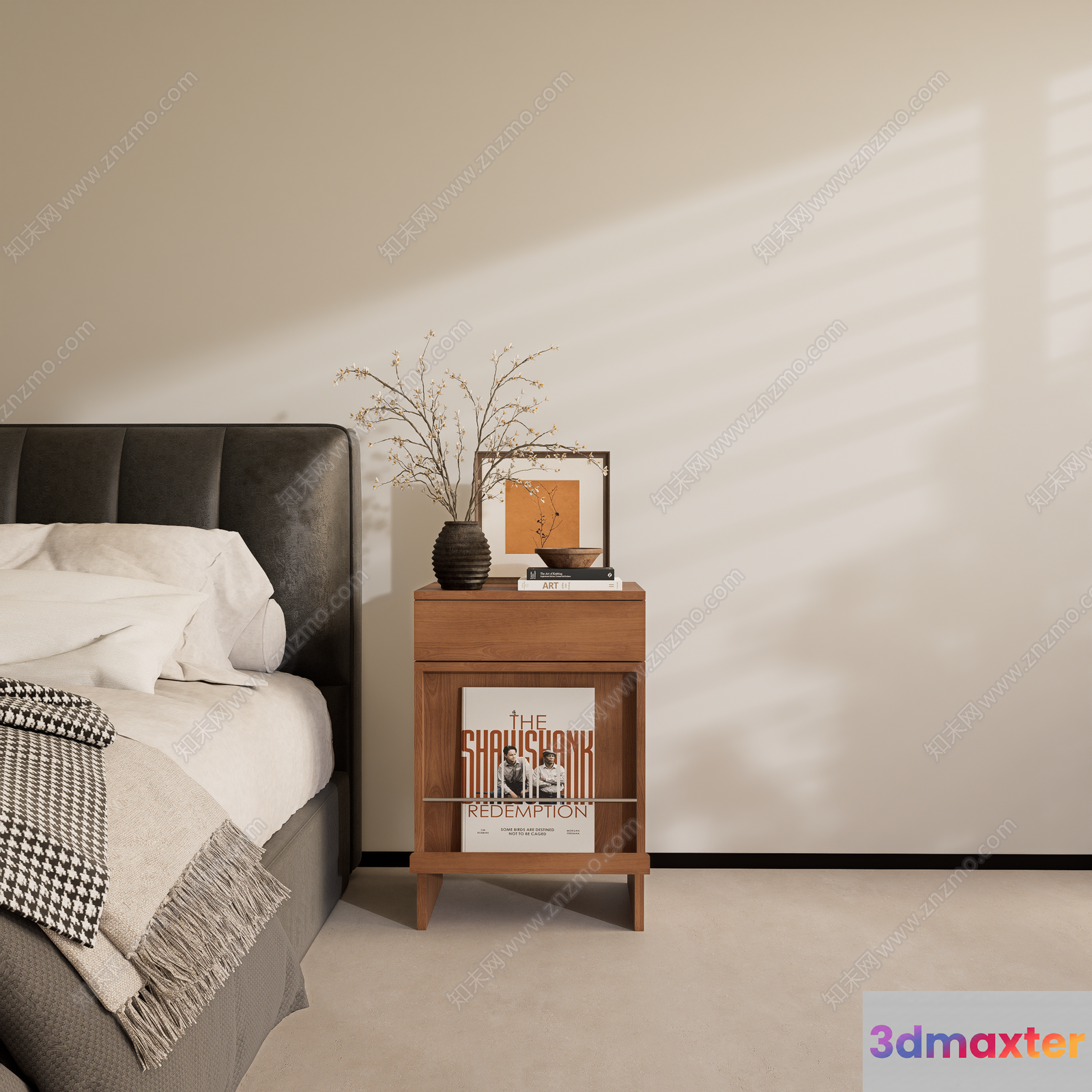 Cozy Bedroom 3D Model - 16425 - VRAY Render