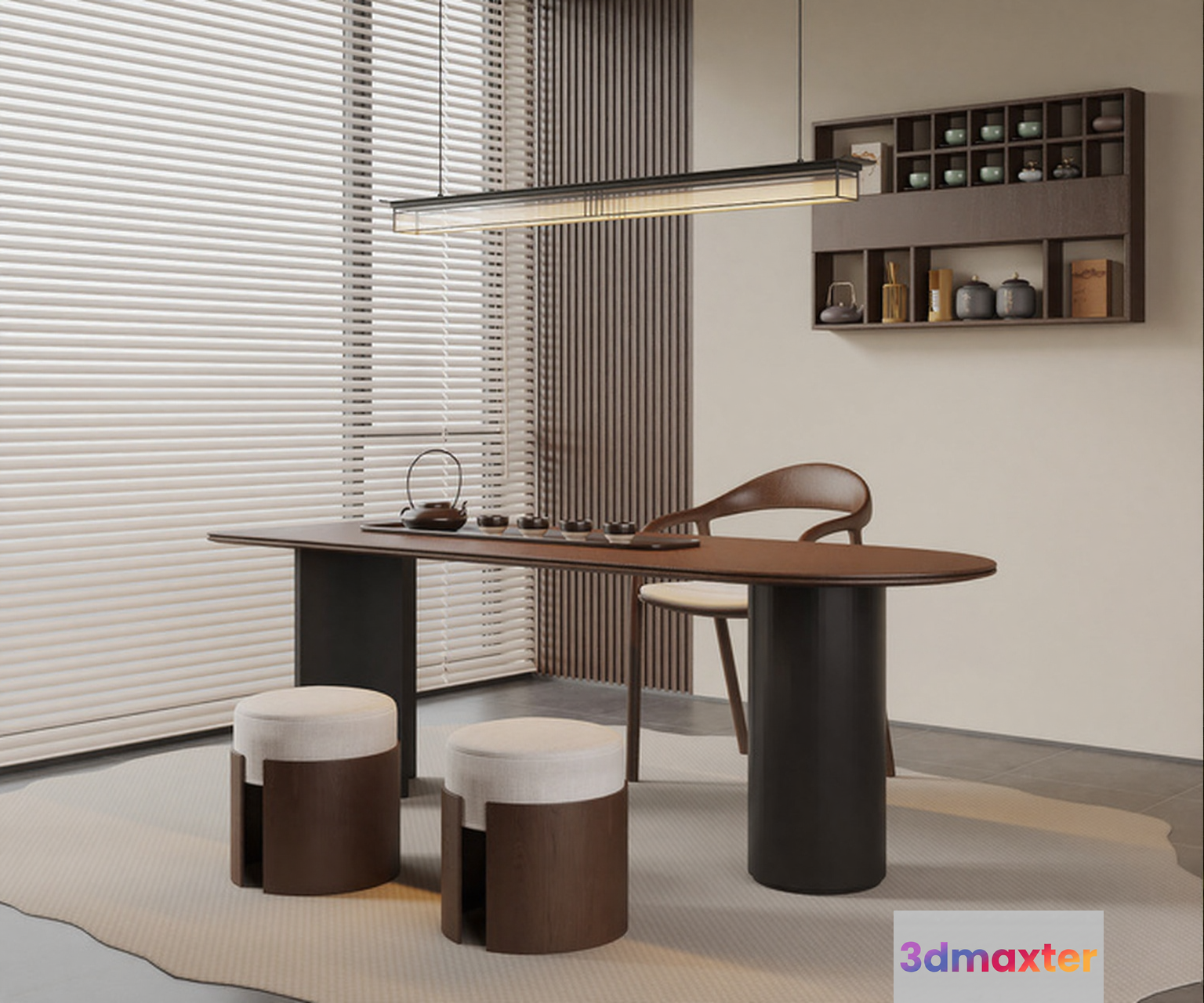 Modern Dining Room 3D Model - 15925 - VRAY Render
