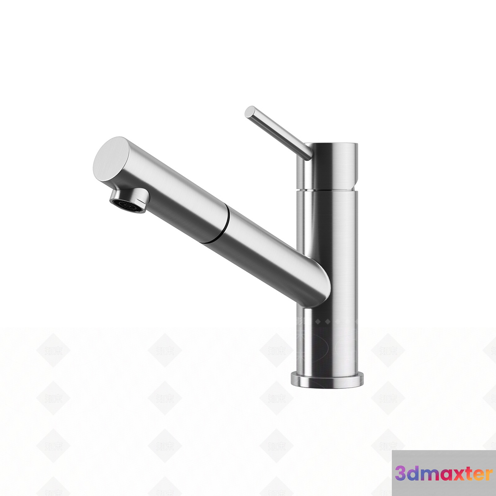 A Silver Faucet 3D Model - 13694 - VRAY Render
