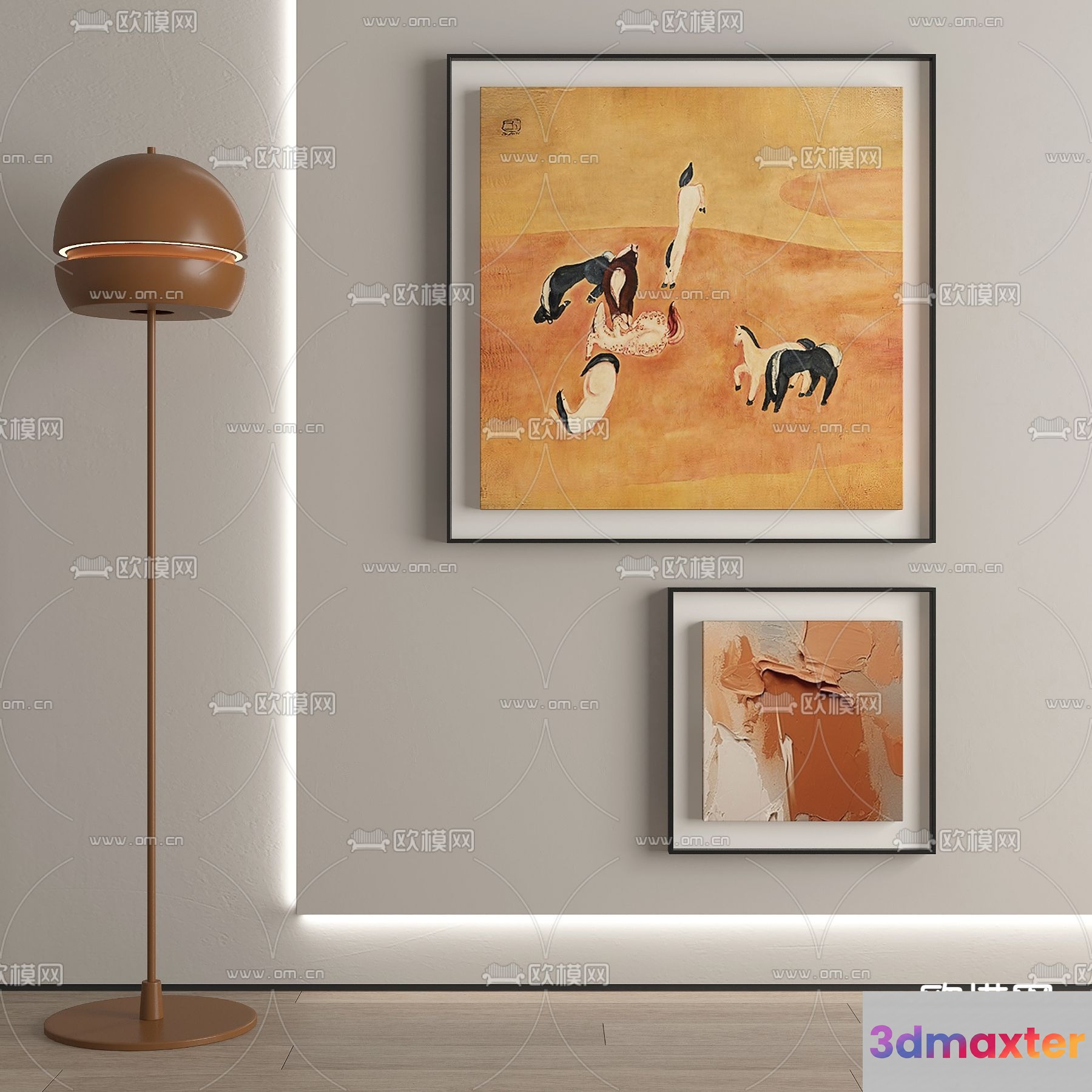 Modern Art Gallery 3D Model - 17989 - VRAY Render