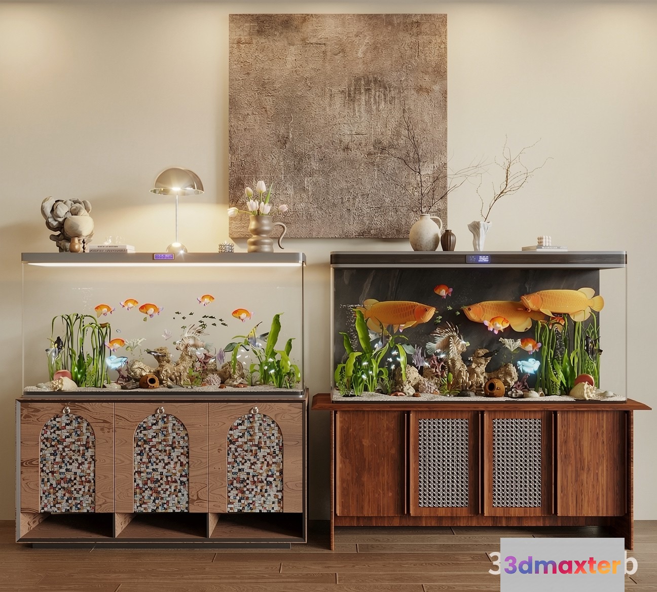 A Fish Tank 3D Model - 20512 - VRAY Render