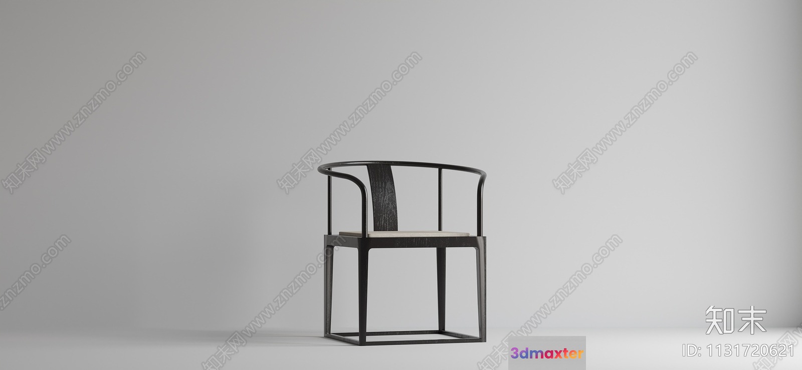 Black And White Chair 3D Model - 22800 - VRAY Render