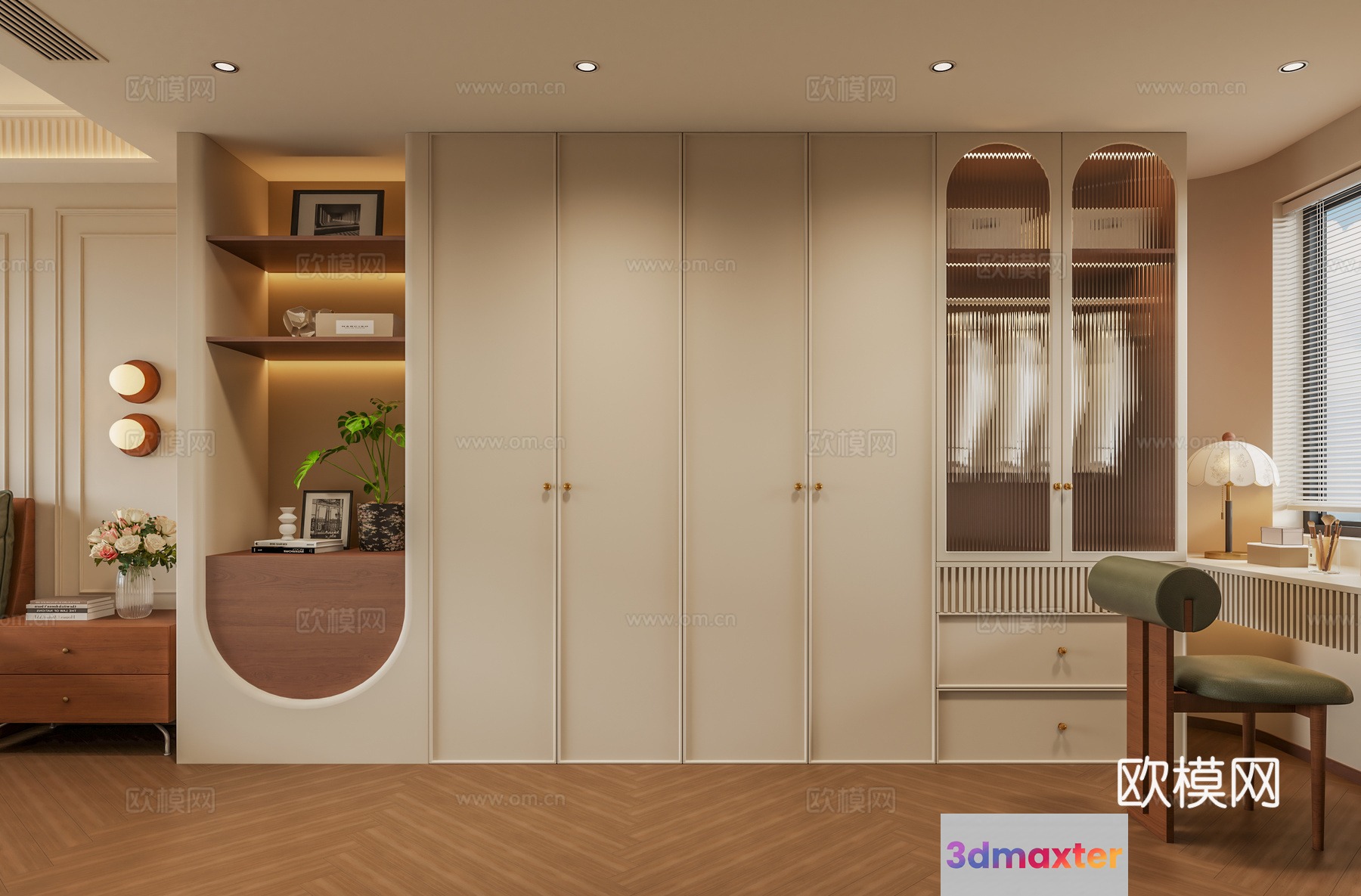 Modern Dressing Room 3D Model - 18359 - VRAY Render