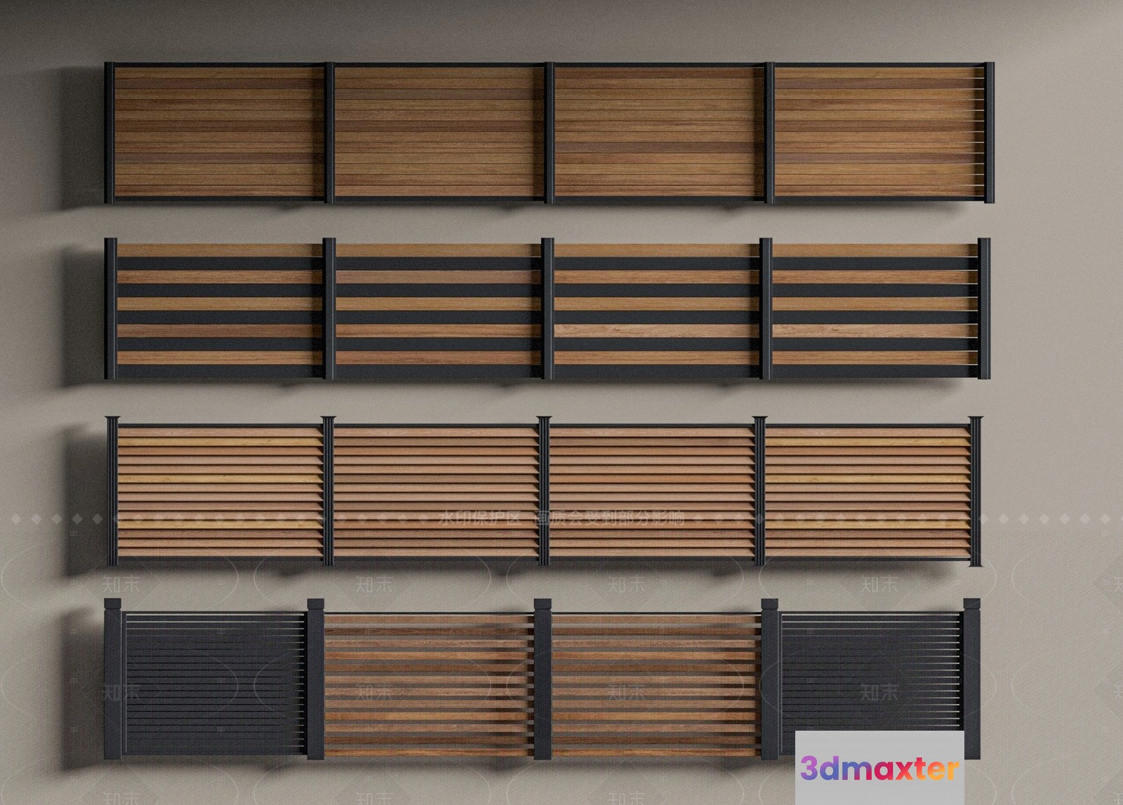 Wooden Wall Panels 3D Model - 4146 - VRAY Render