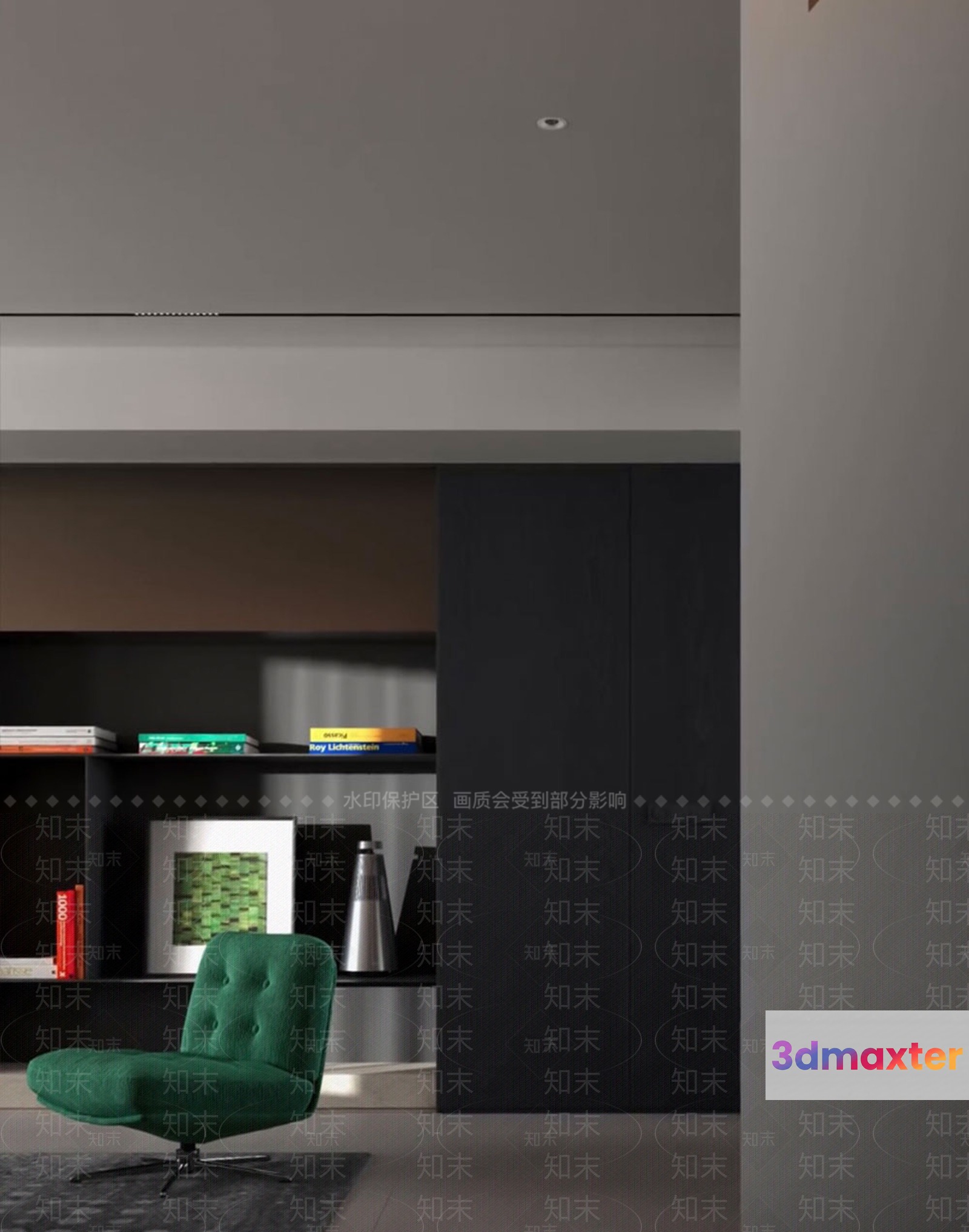 Modern Living Room 3D Model - 7332 - VRAY Render