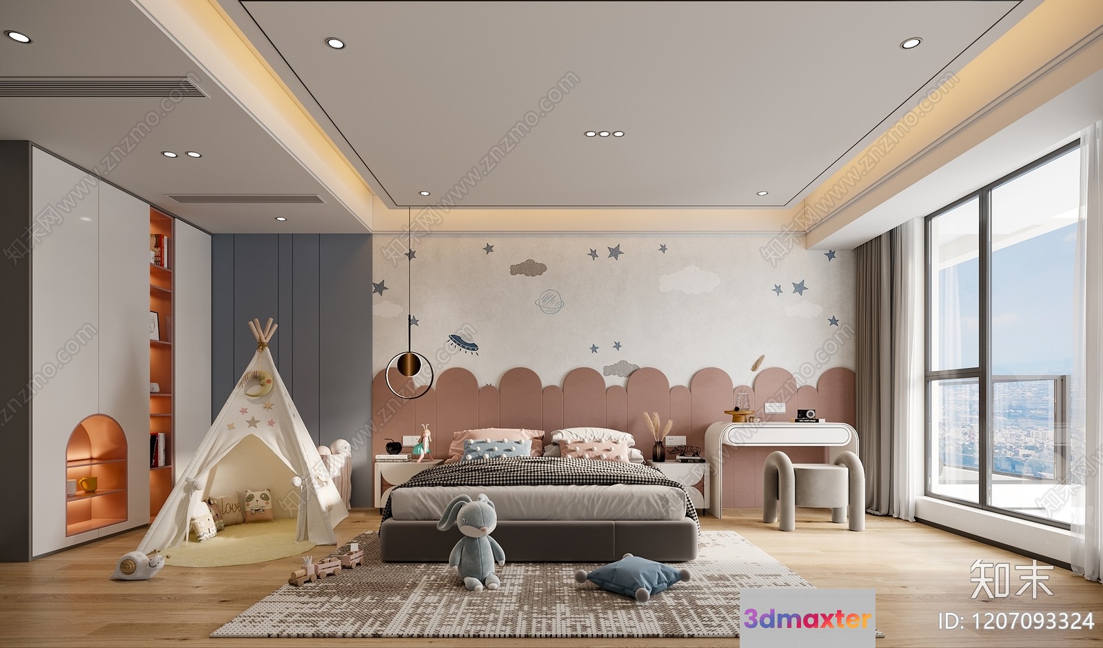 Cozy Children'S Bedroom 3D Model - 13804 - CORONA Render