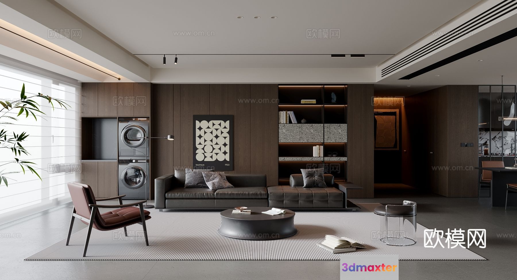 Modern Living Room 3D Model - 4092 - VRAY Render