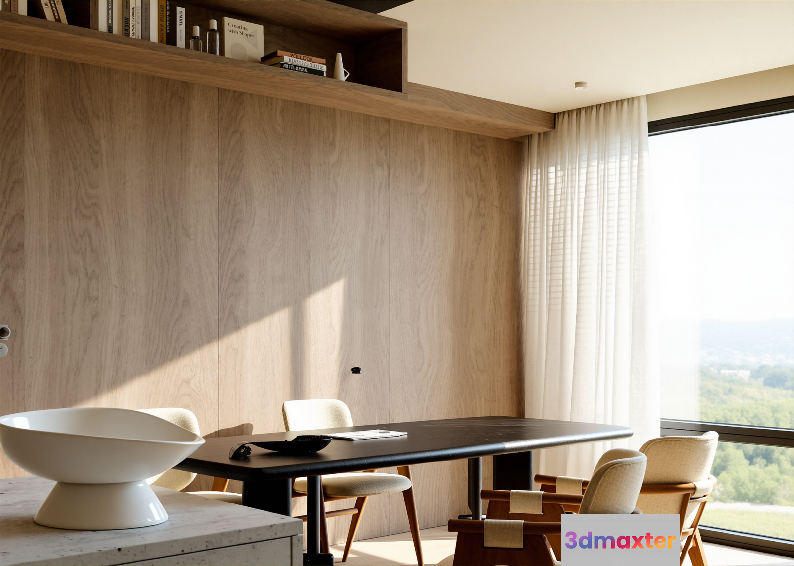 Modern Dining Room 3D Model - 16091 - VRAY Render