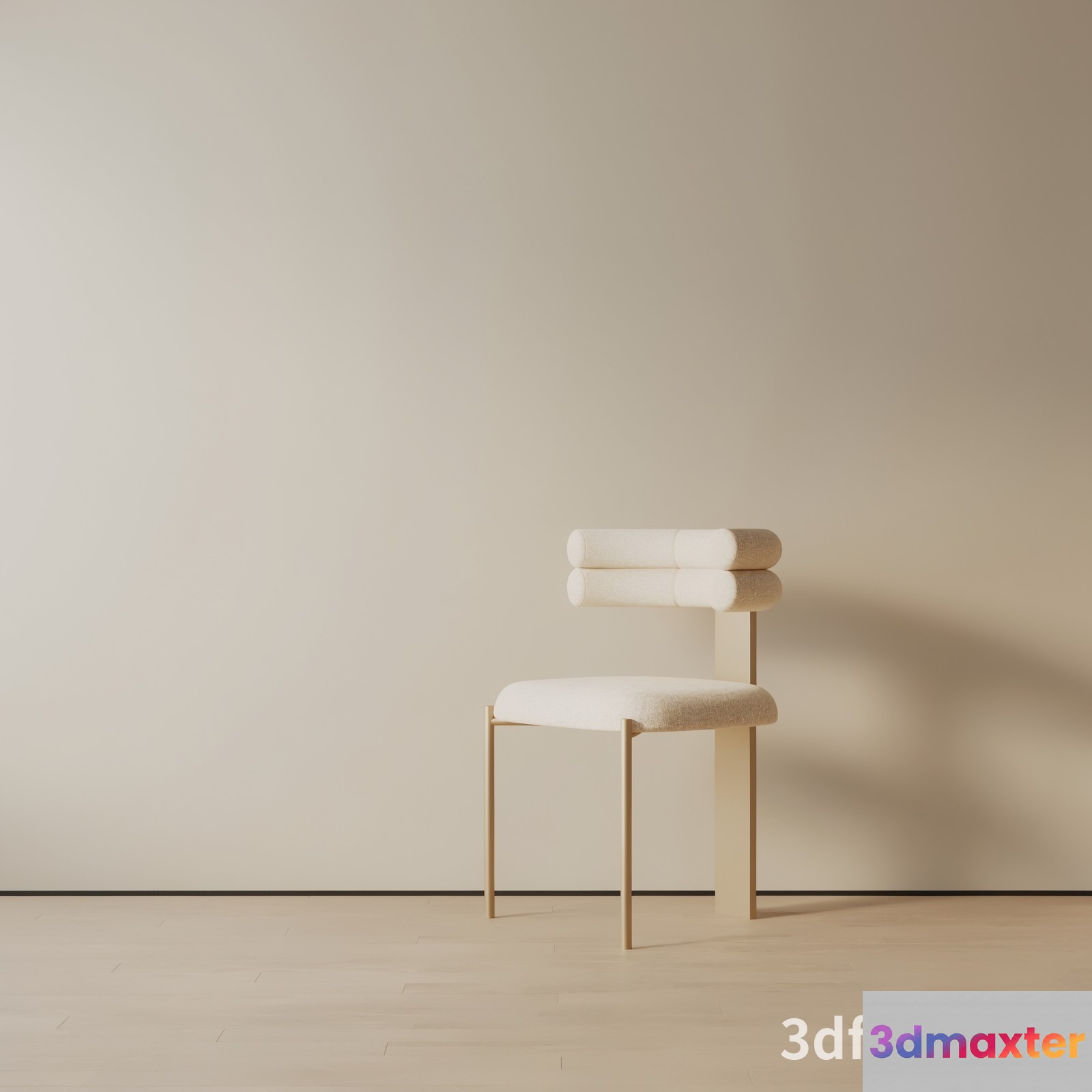 Minimalist Chair In A Beige Room 3D Model - 21780 - VRAY Render
