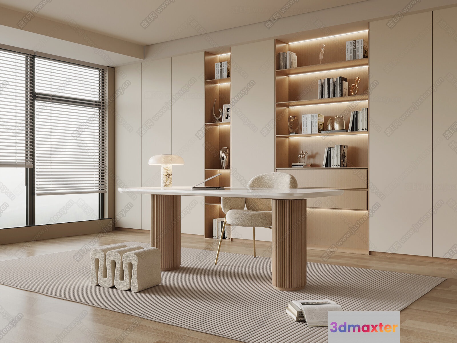 Modern Office Space 3D Model - 14339 - VRAY Render