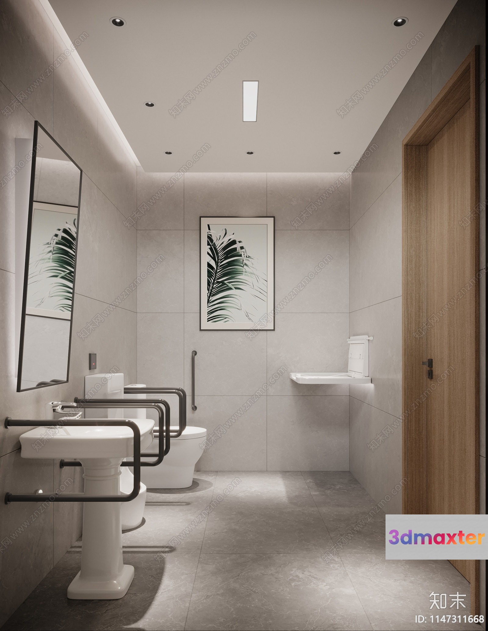 Modern Bathroom 3D Model - 4325 - VRAY Render