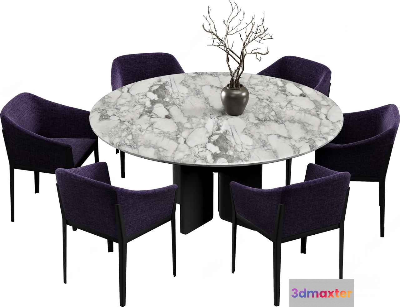 Modern Dining Table 3D Model - 16022 - VRAY Render