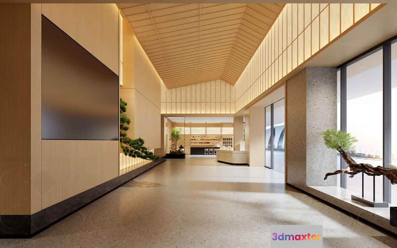 Modern Office Building 3D Model - 9999 - VRAY Render