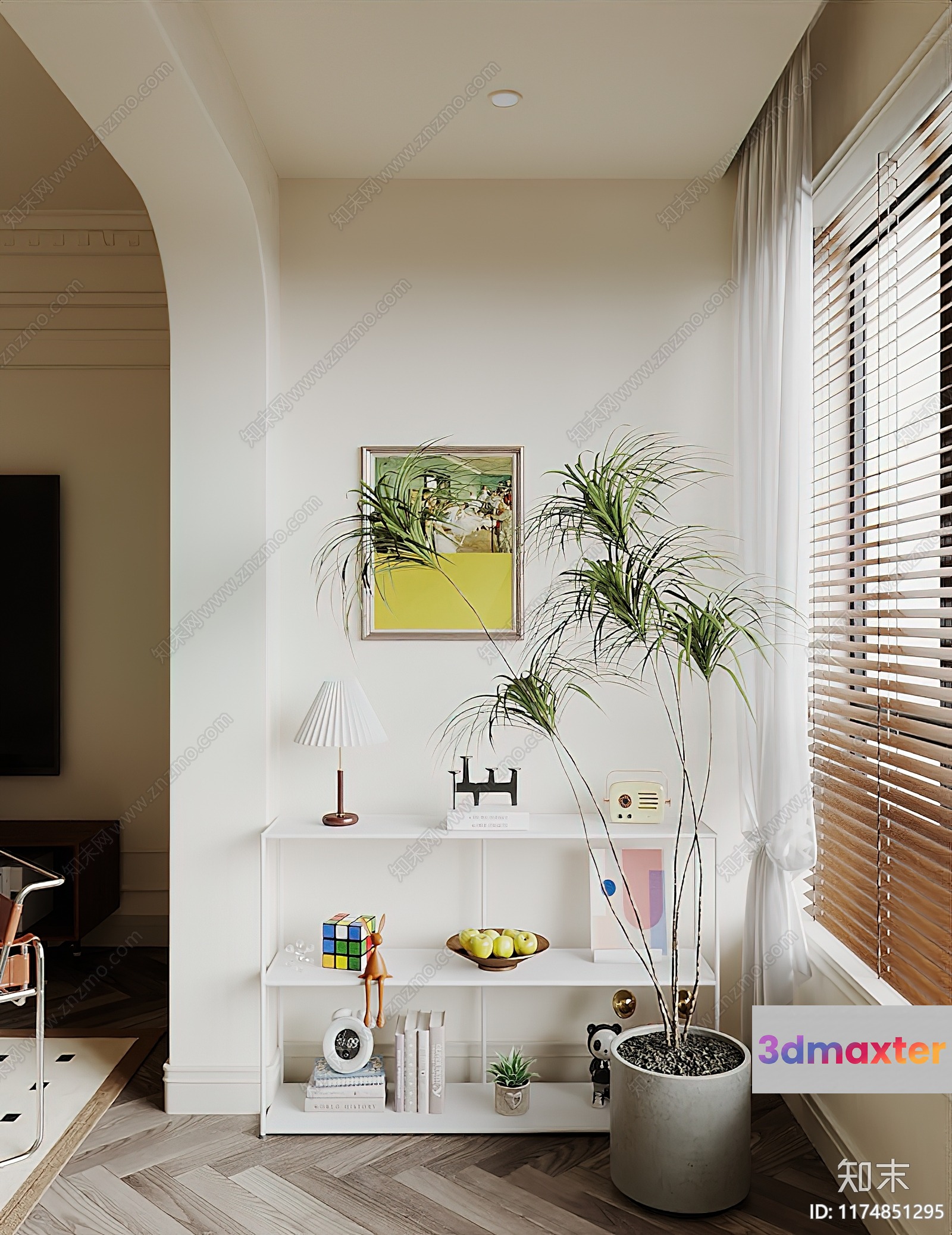 Modern Living Room 3D Model - 9711 - VRAY Render