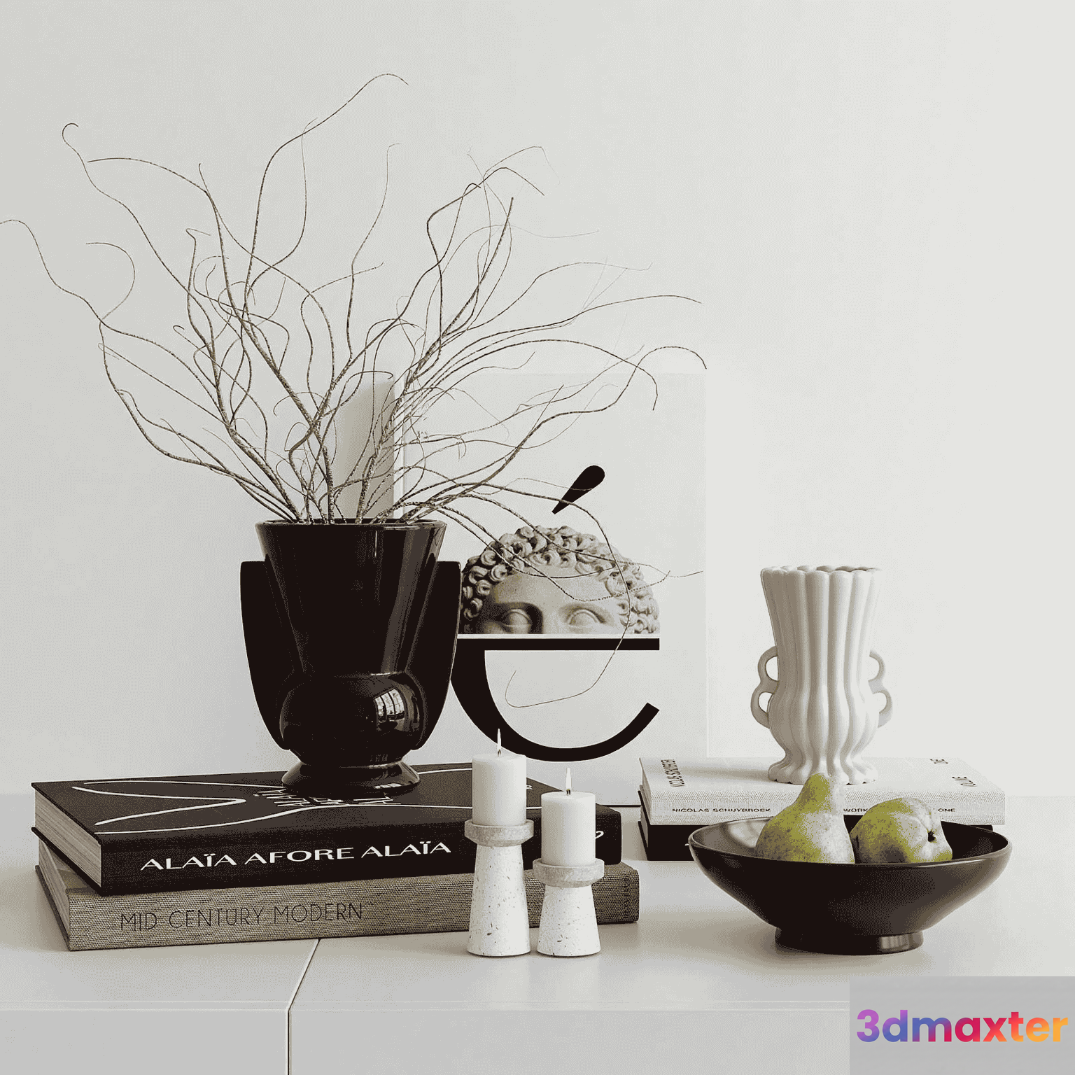 Modern Minimalist Decor 3D Model - 10426 - VRAY Render