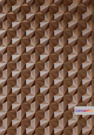 Wooden Wall Panel 3D Model - 16301 - VRAY Render