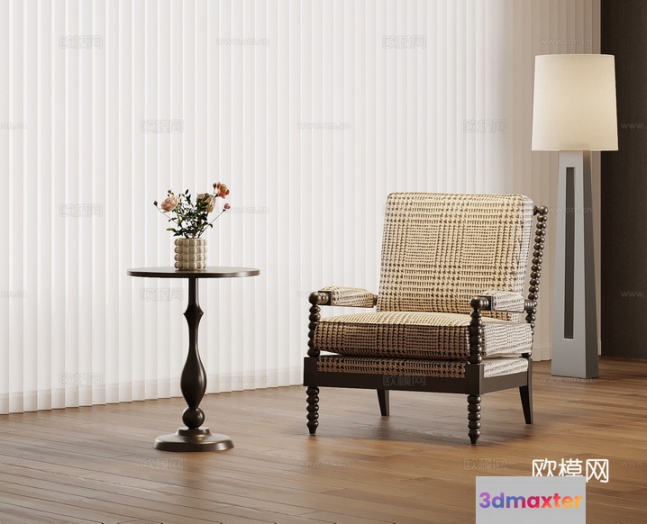 A Cozy Living Room 3D Model - 10279 - VRAY Render