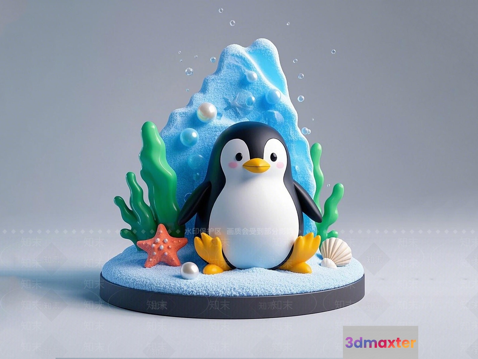 A Cartoon Penguin 3D Model - 20747 - VRAY Render