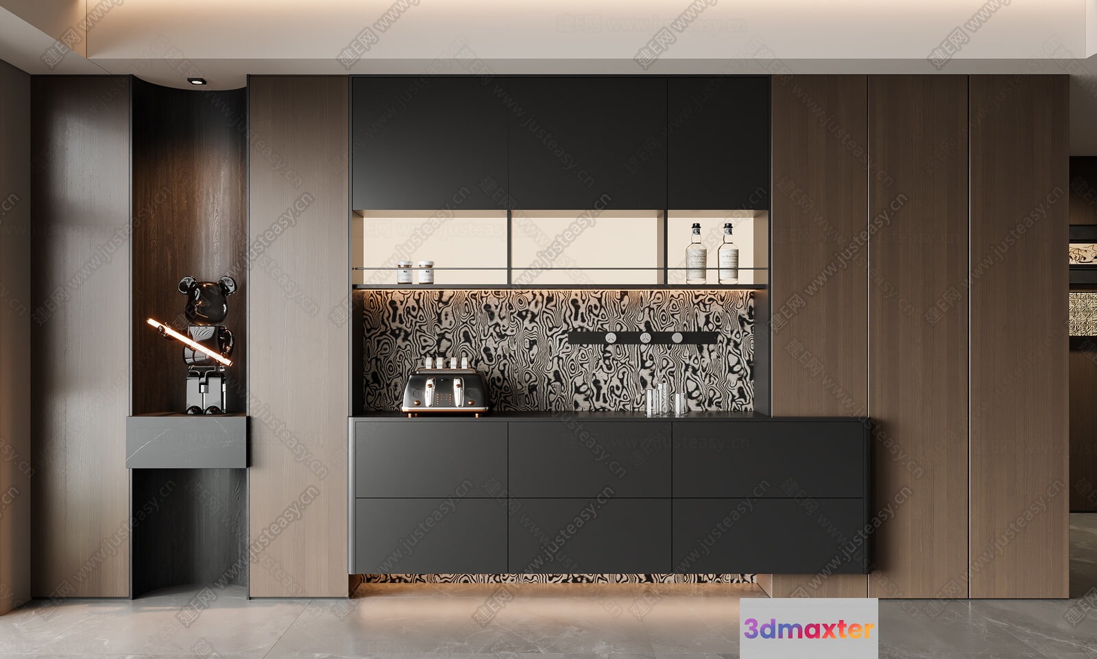 Modern Kitchen Area 3D Model - 4926 - VRAY Render