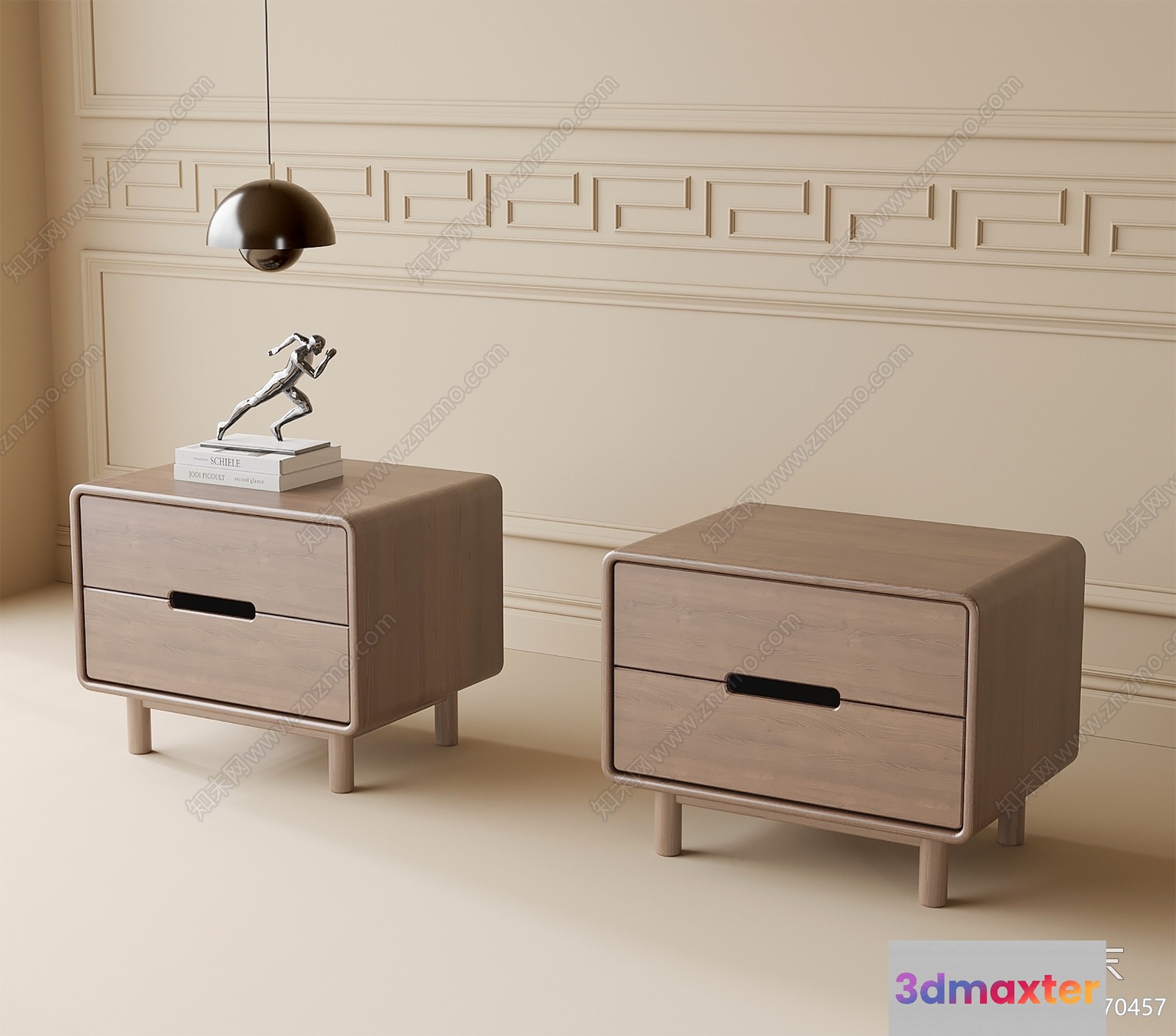 Modern Wooden Furniture 3D Model - 19088 - VRAY Render
