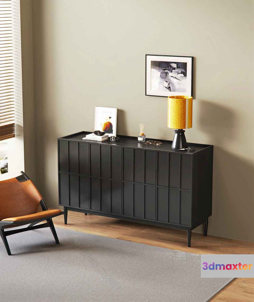 Modern Living Room 3D Model - 3782 - VRAY Render