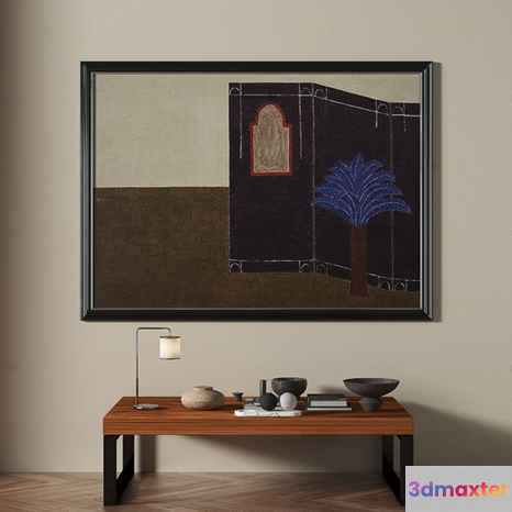 Modern Art Piece 3D Model - 9868 - VRAY Render