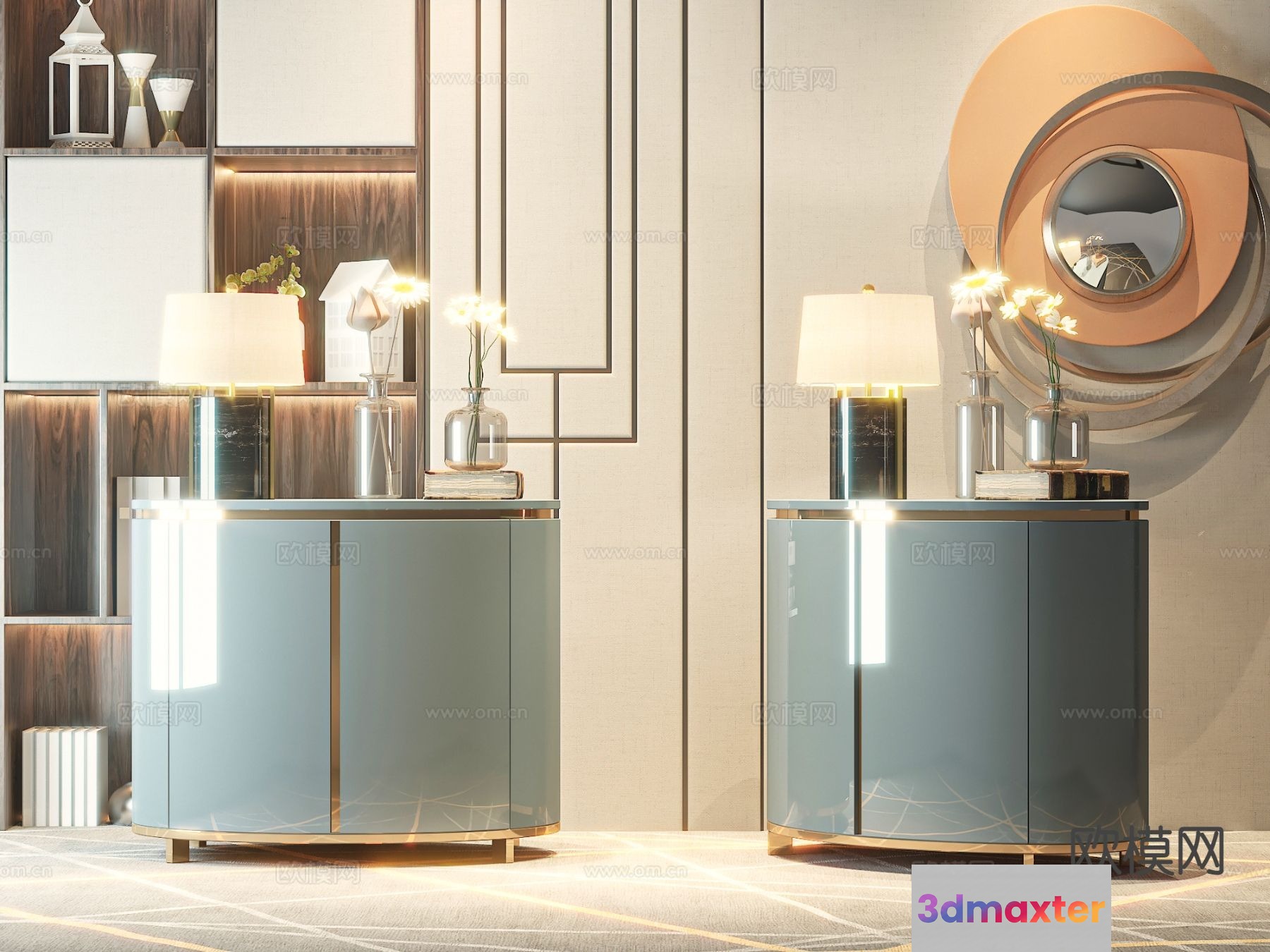 Modern Luxury Furniture 3D Model - 2887 - VRAY Render