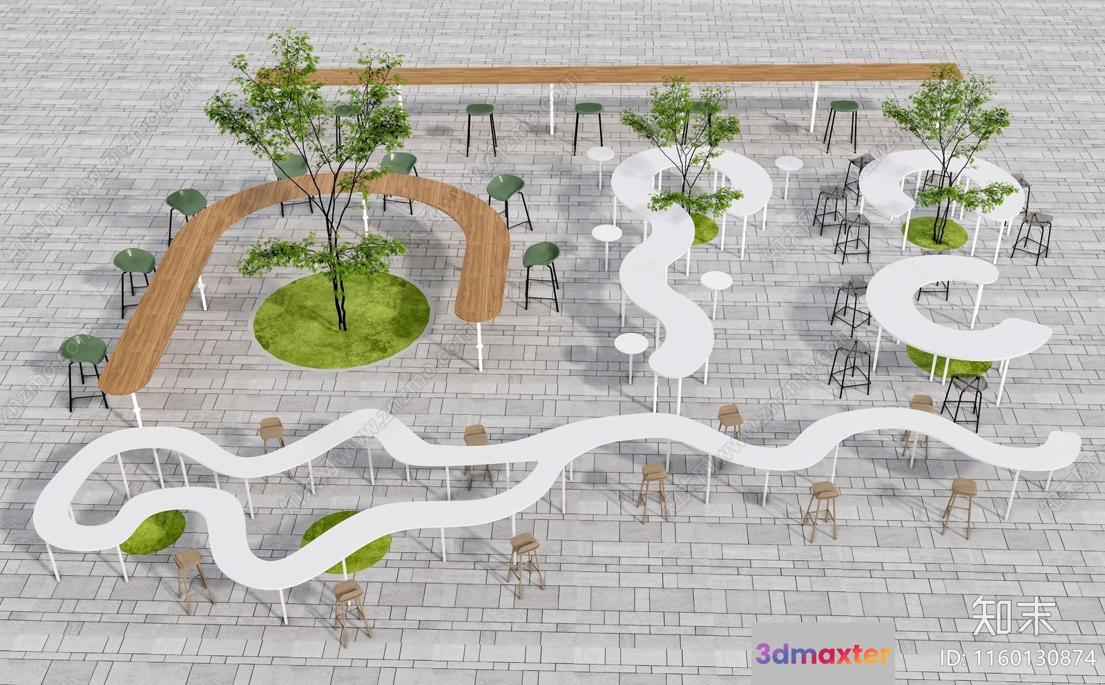 Outdoor Furniture 3D Model - 2288 - VRAY Render