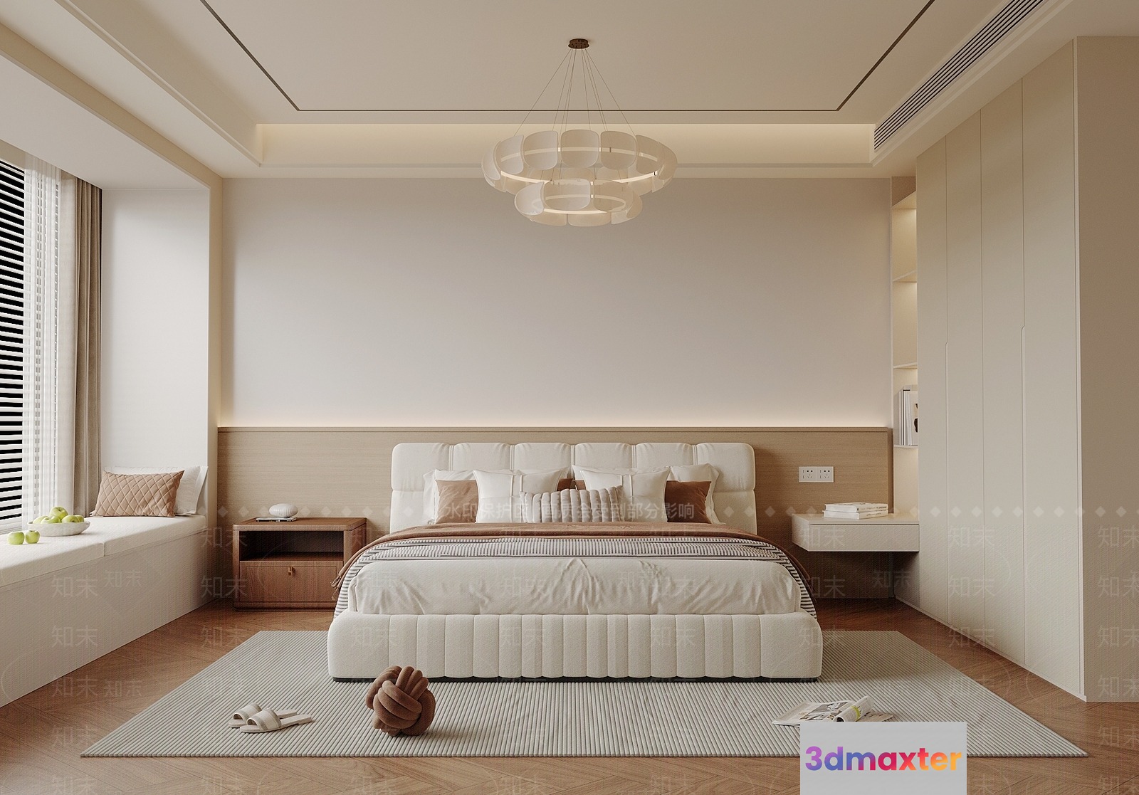 Cozy Bedroom 3D Model - 14563 - VRAY Render