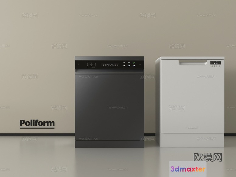 Modern Dishwashers 3D Model - 679 - VRAY Render