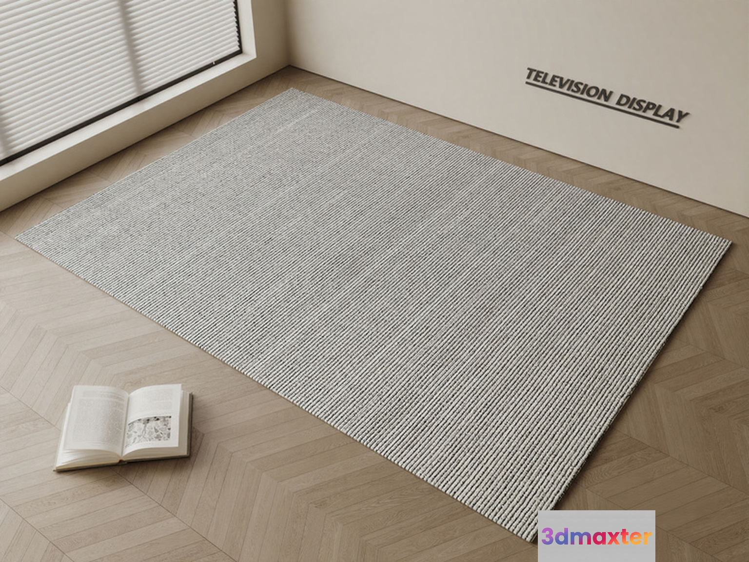 A Gray Rug 3D Model - 13159 - CORONA Render