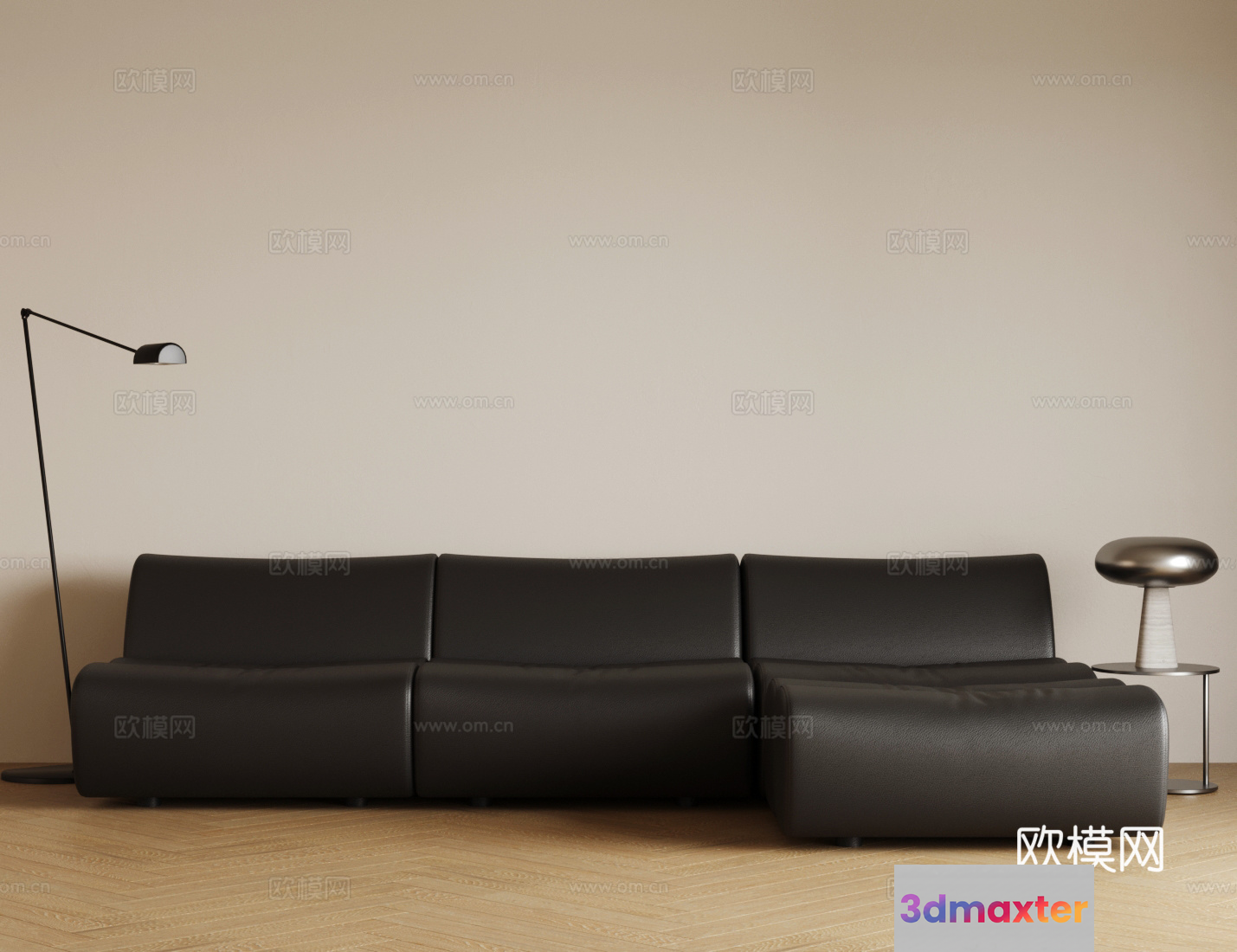 Modern Living Room 3D Model - 10370 - VRAY Render