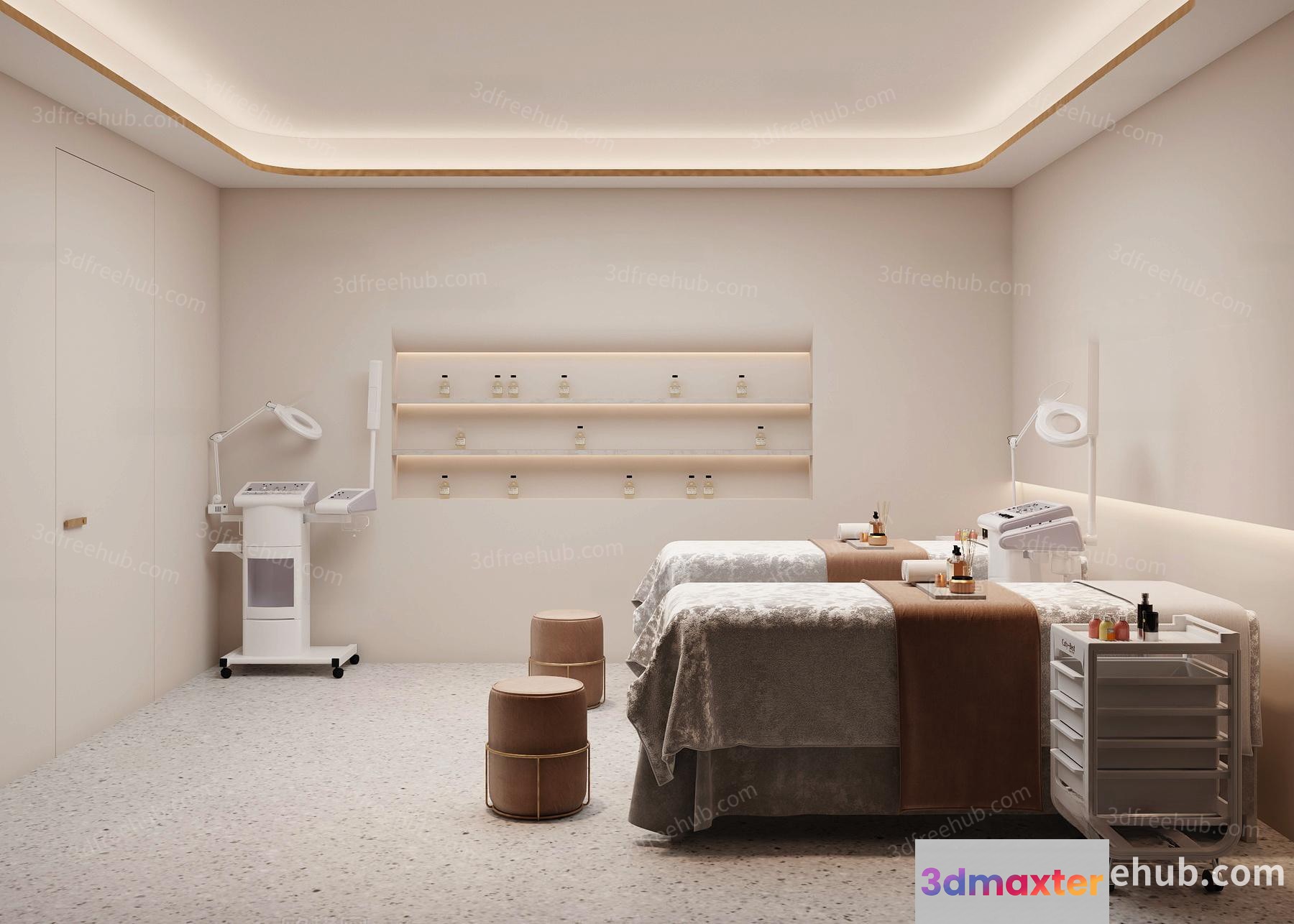 A Spa Treatment Room 3D Model - 22641 - VRAY Render