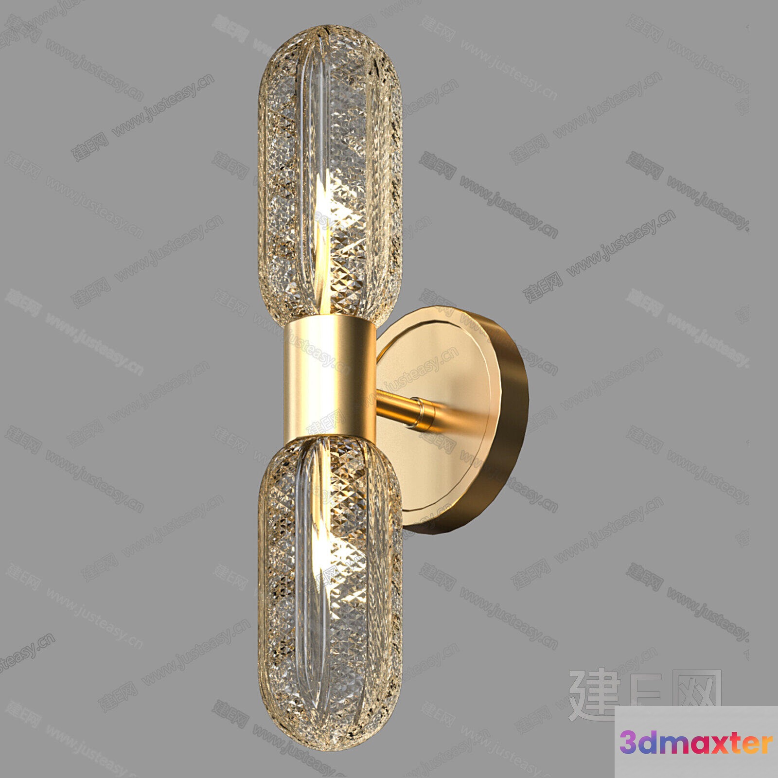 Gold Light Fixture 3D Model - 1525 - VRAY Render