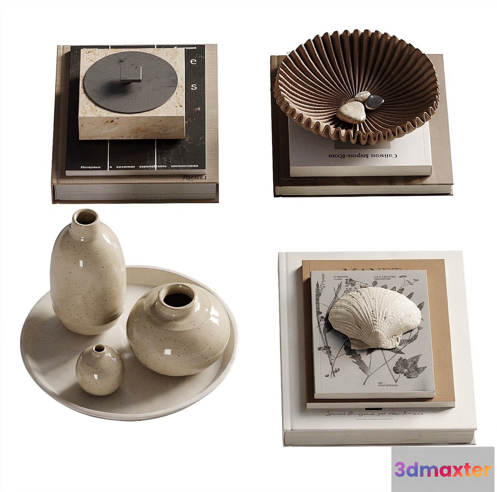 Neutral Home Decor 3D Model - 1381 - VRAY Render