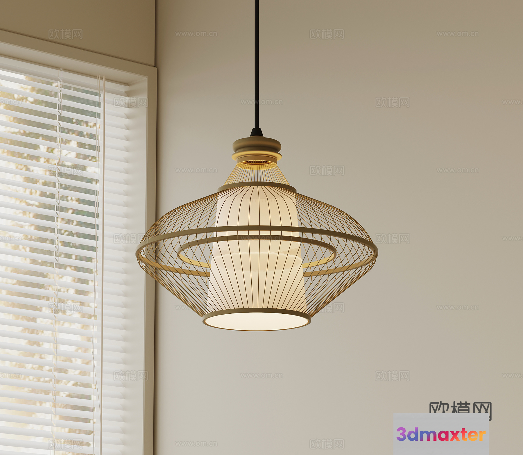 A Light Fixture With A Unique Design 3D Model - 9766 - VRAY Render