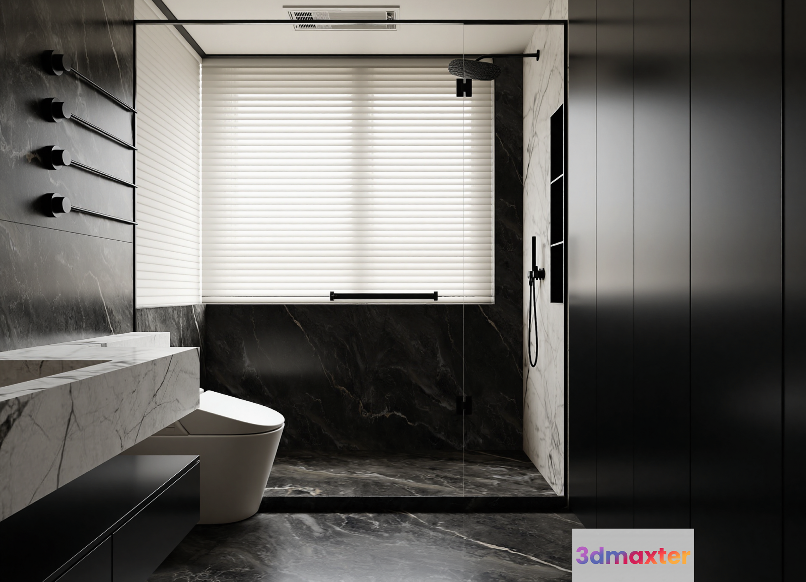 Modern Bathroom Design 3D Model - 23216 - VRAY Render