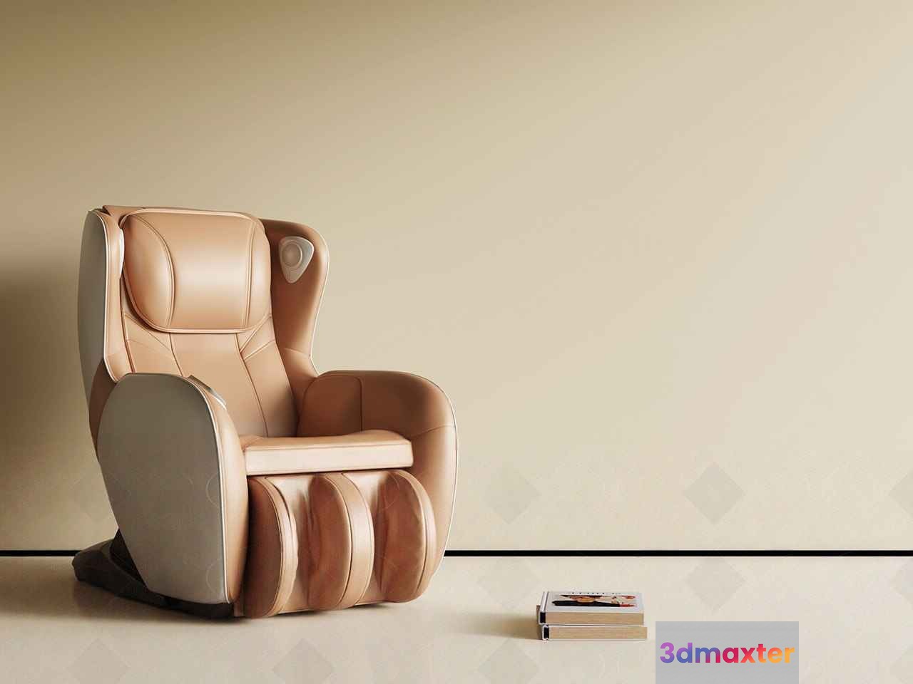 Brown Leather Chair 3D Model - 15644 - VRAY Render