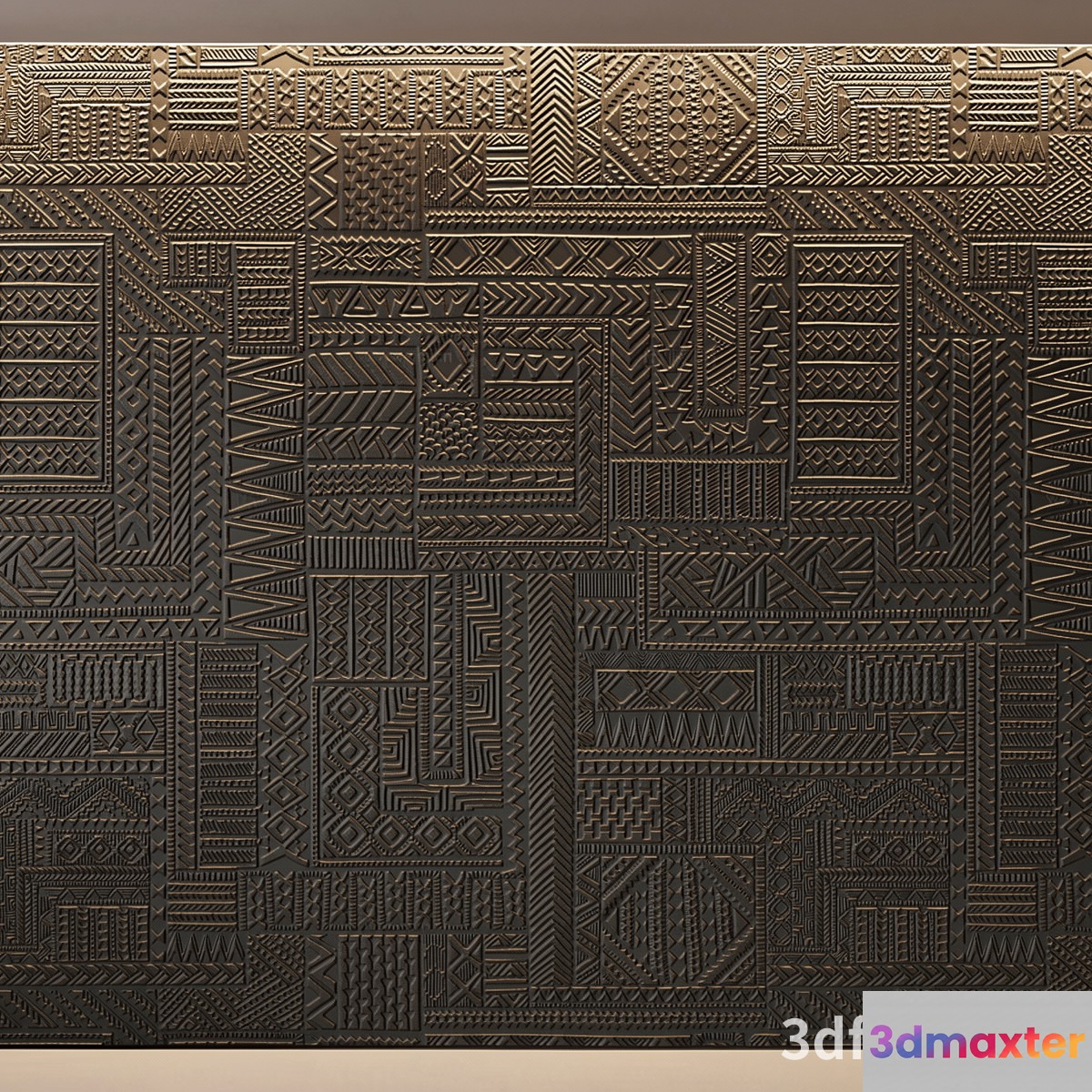 The Single Main Subject Is A 3D Textured Pattern 3D Model - 20249 - VRAY Render
