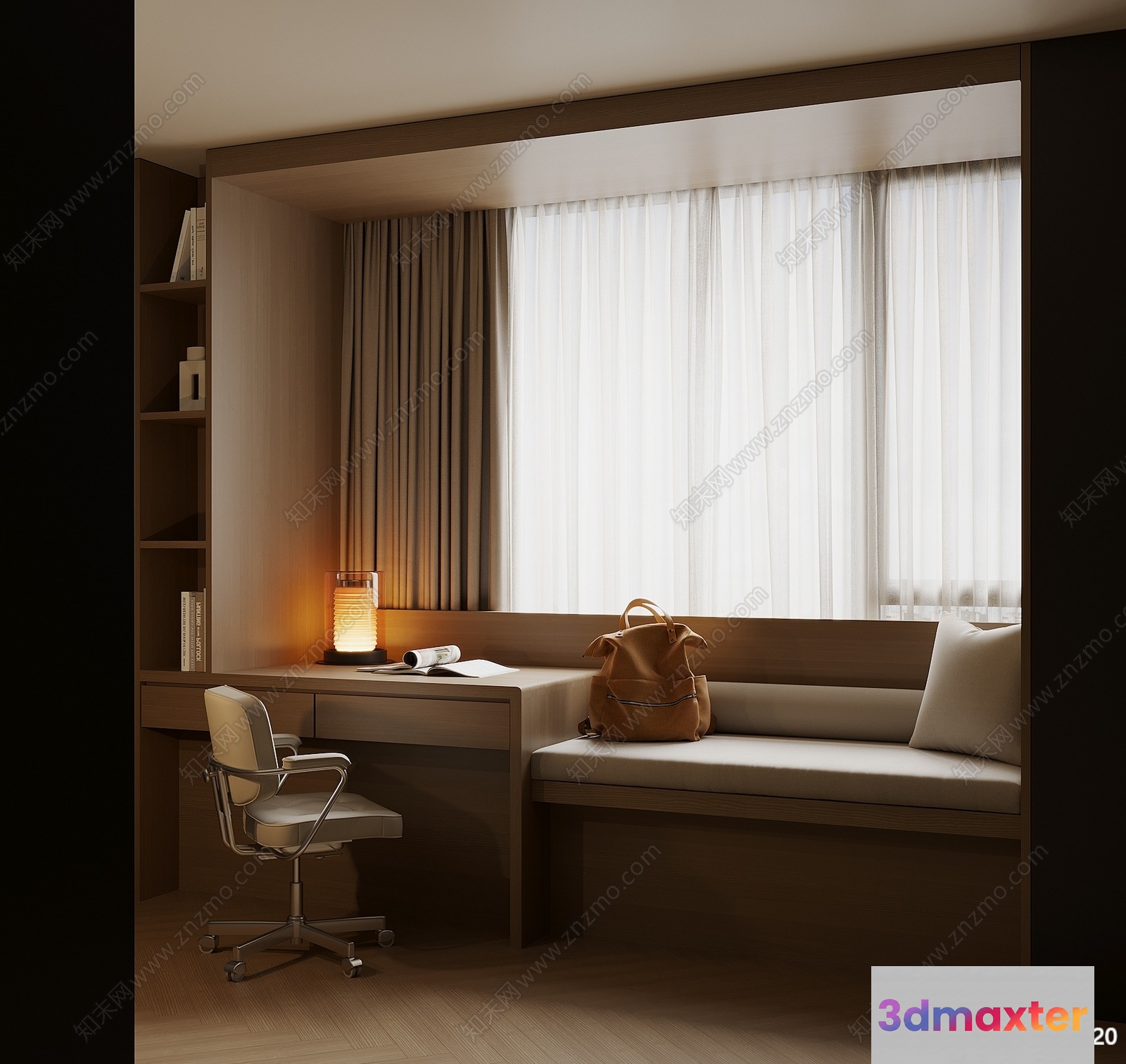 Modern Office Space 3D Model - 14780 - VRAY Render