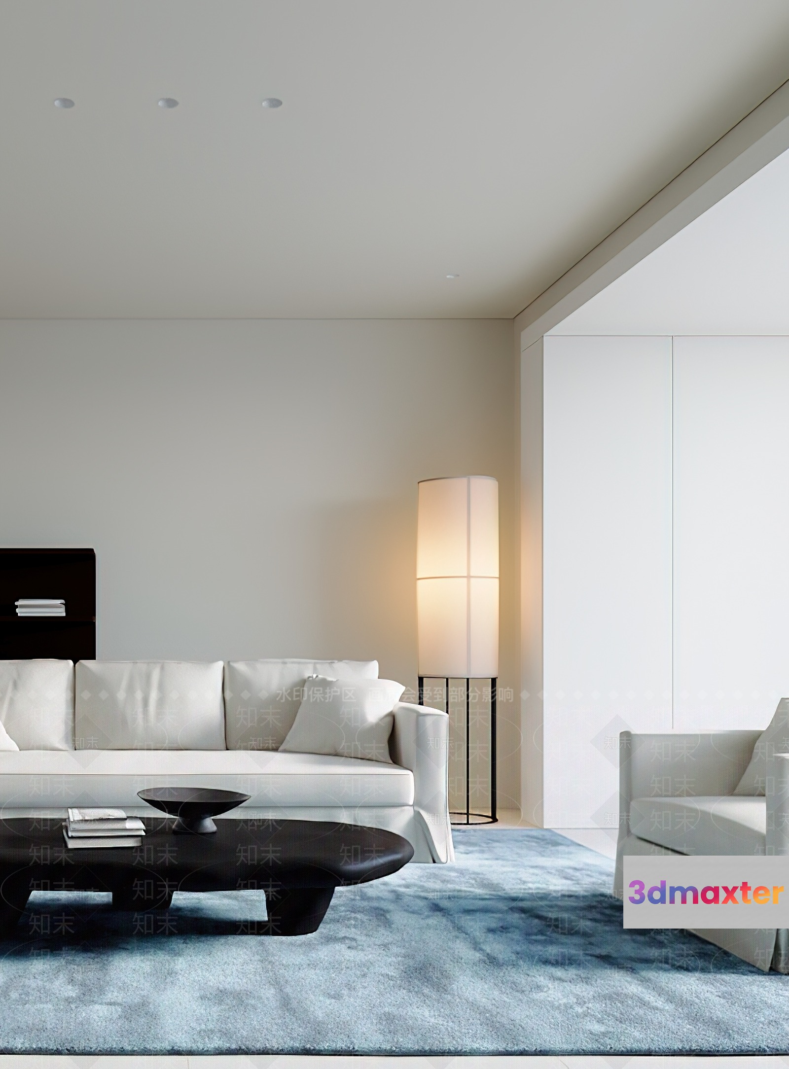 Modern Living Room 3D Model - 20427 - VRAY Render