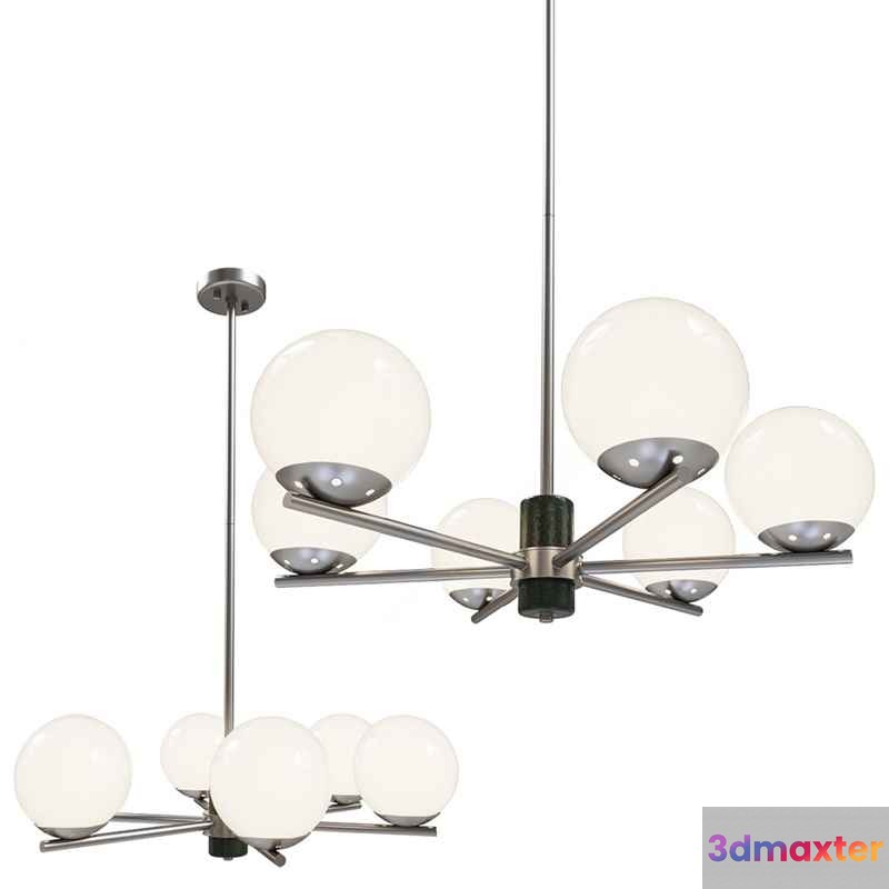 Gold Light Fixture 3D Model - 386 - VRAY Render