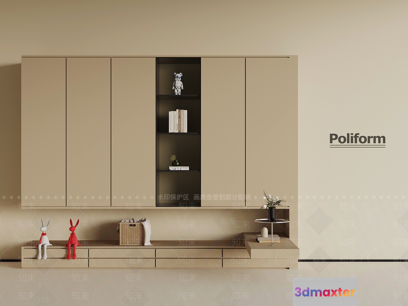 Modern Storage Unit 3D Model - 9230 - VRAY Render