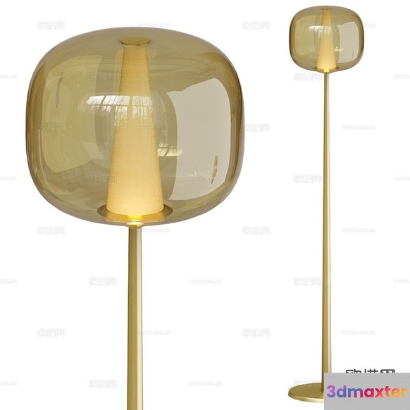 Gold Light Fixture 3D Model - 22059 - CORONA Render