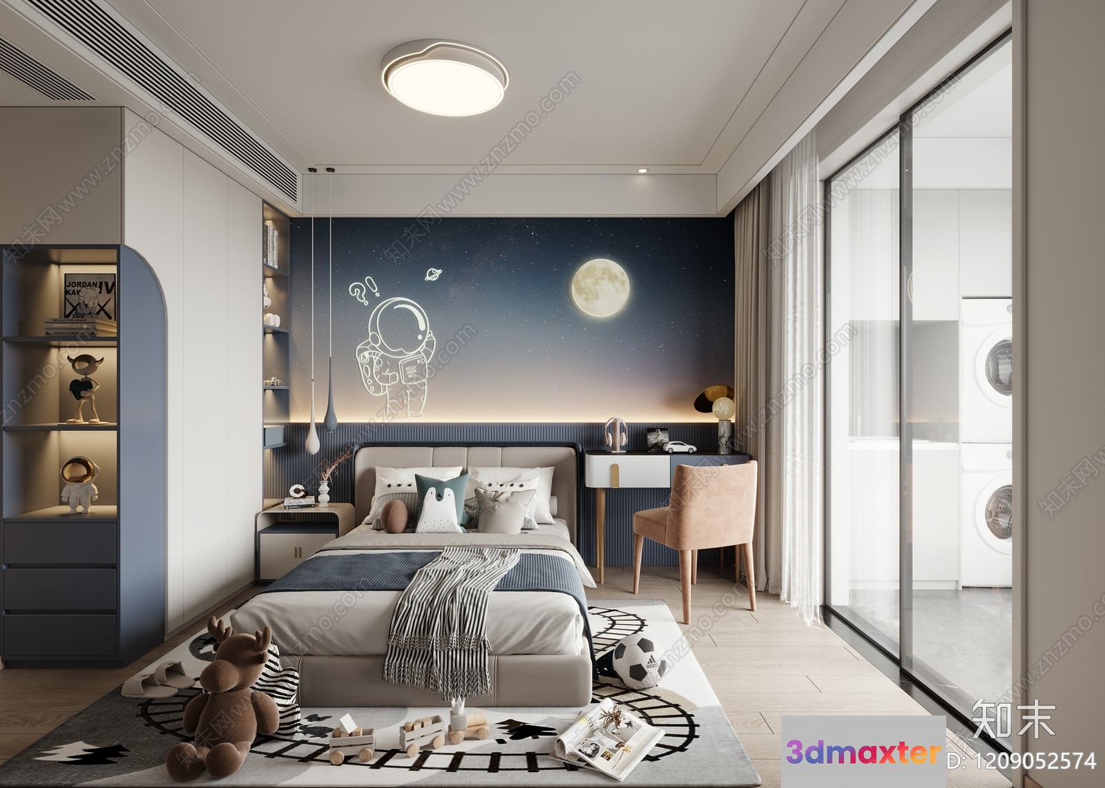 Cozy Bedroom 3D Model - 13104 - VRAY Render