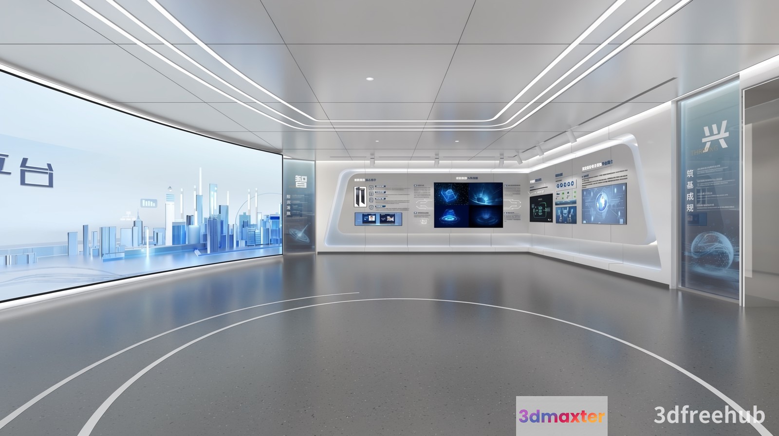 Modern Futuristic Room 3D Model - 20224 - VRAY Render