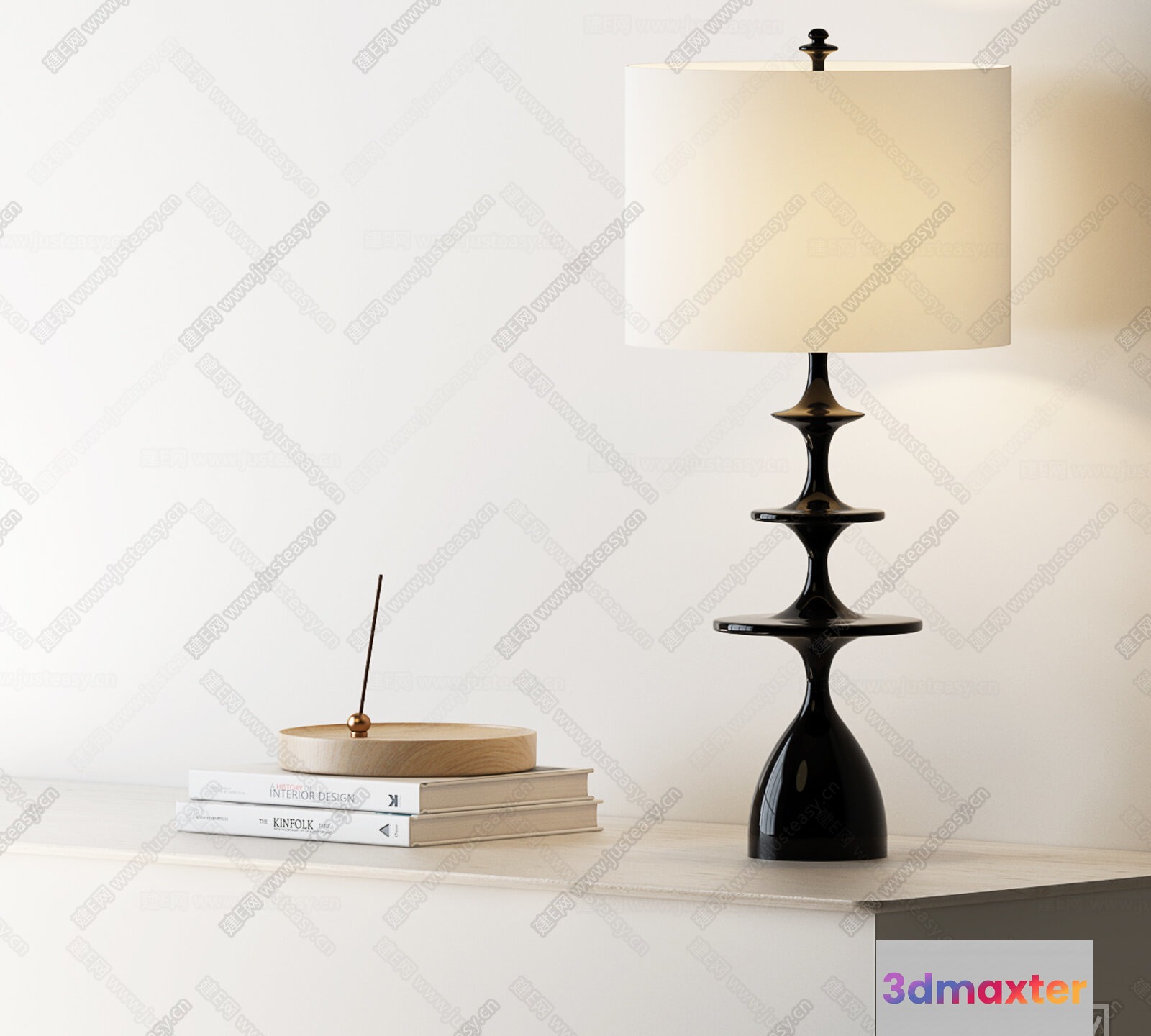 Modern Table Lamp 3D Model - 525 - VRAY Render