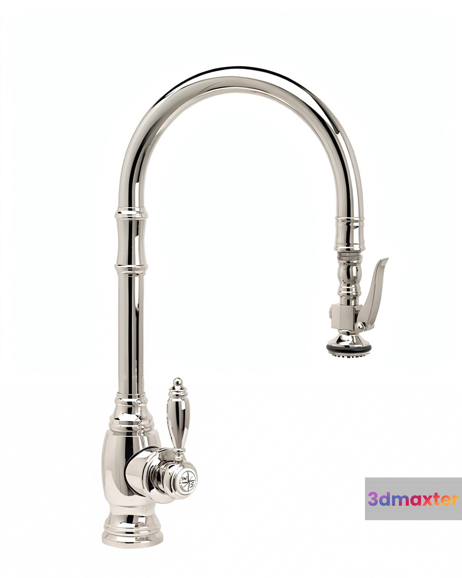A Silver Faucet 3D Model - 22646 - VRAY Render