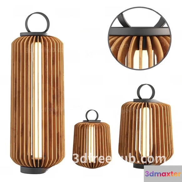 Brown Lamp 3D Model - 20229 - VRAY Render